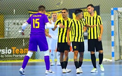 Futsal Super League: Πάντοτε στην κορυφή η ΑΕΚ, σάρωσε 6-1 τον Κορυδαλλό