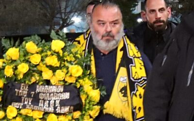 Στεφάνι στην Τούμπα για τους οπαδούς του ΠΑΟΚ από τον Μάριο Ηλιόπουλο (ΦΩΤΟ&VIDEO)